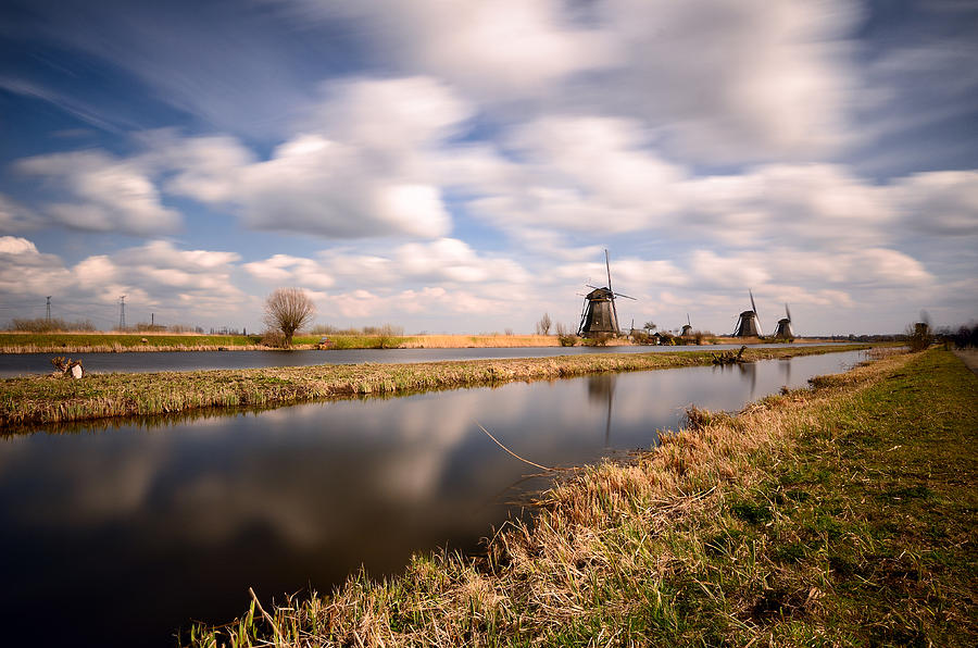 Landscape Photograph - Windmills and wind by Oleksandr Maistrenko