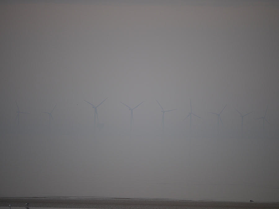 Windmills in the Mist Photograph by Richard Reeve