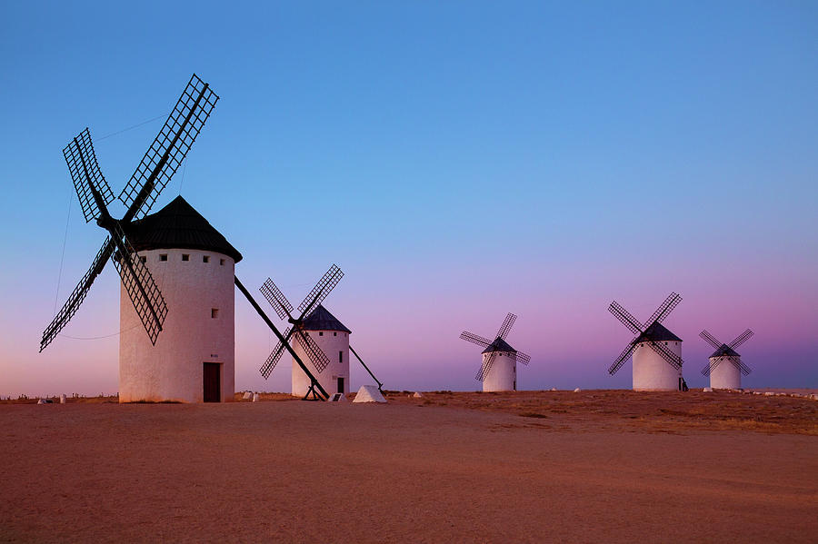 Windmills Of La Mancha - Central Spain by Steve Allen