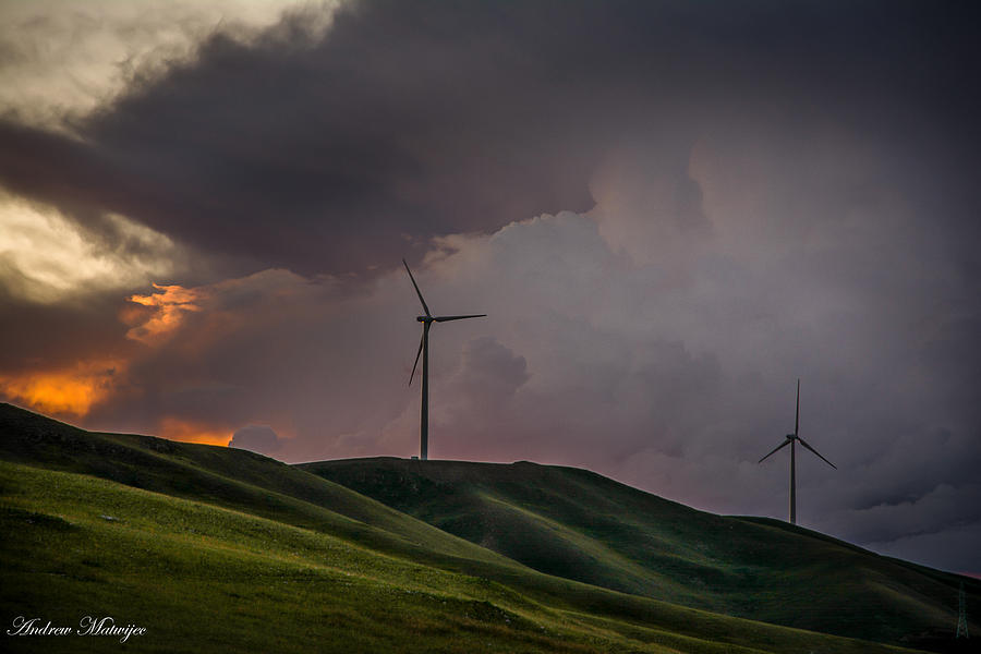 Windmills on the Hill Photograph by Andrew Matwijec