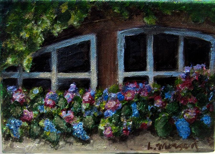 Window Box Wonder Painting by Laurie Morgan