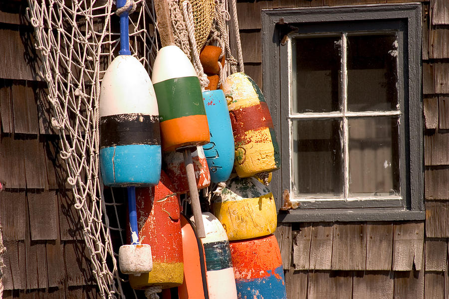 Rockport buoy view Photograph by Jeff Folger