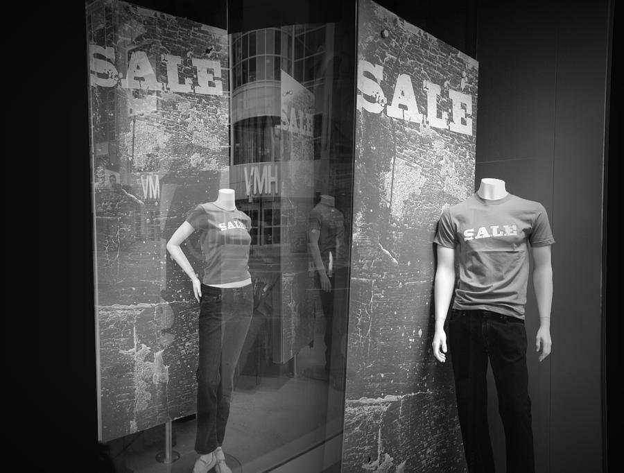 Window Display Sale with Mannequins No.1292 Photograph by Randall Nyhof