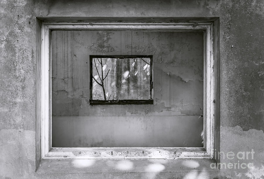 Black And White Photograph - Window framed monochrome by Duncan Longden