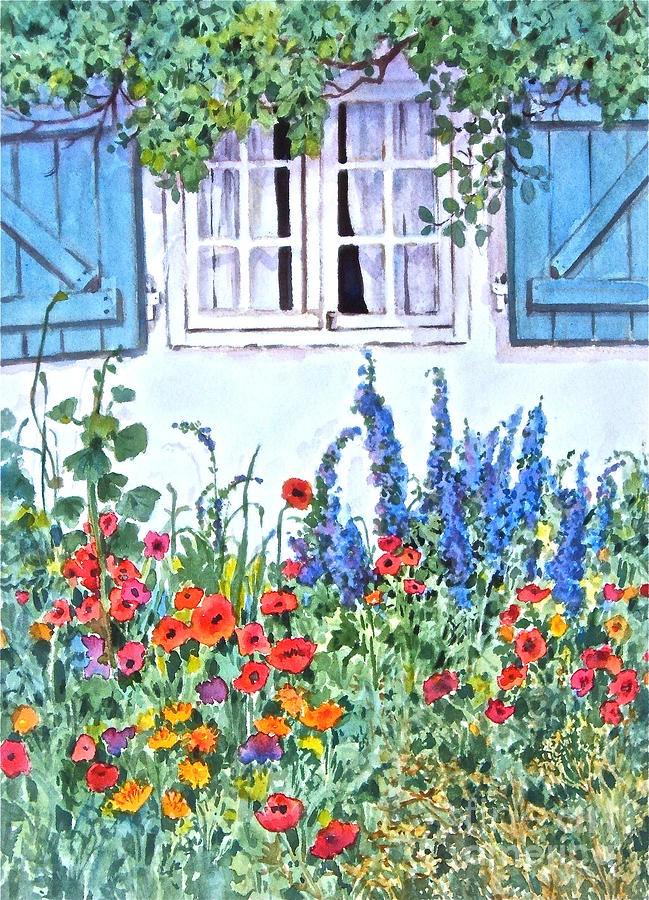 Window Garden Painting by Sherri Crabtree