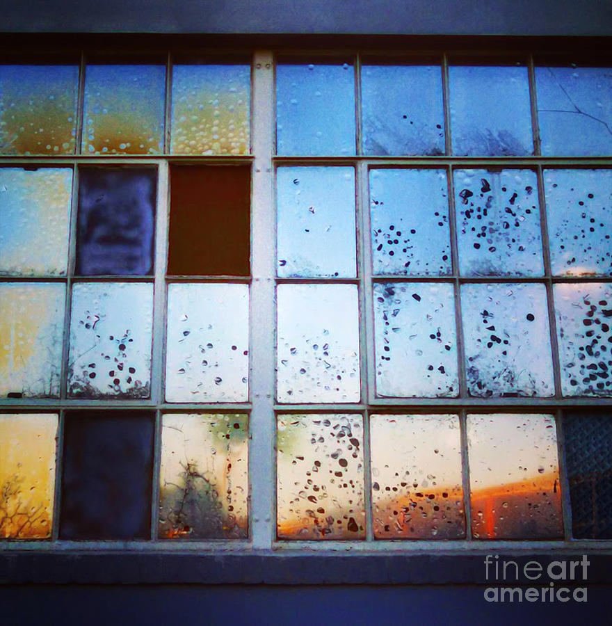 Window Painting - Oily Window by Gregory Dyer