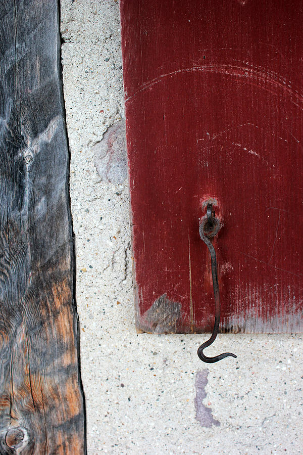 Window Hook Red Photograph by Mary Bedy