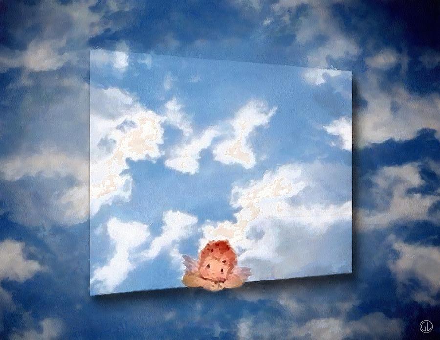 Fantasy Digital Art - Window in the sky by Gun Legler