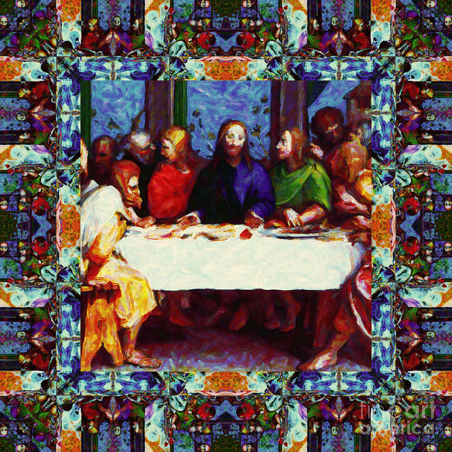 Jesus Christ Photograph - Window Into The Last Supper 20130130p0 by Wingsdomain Art and Photography
