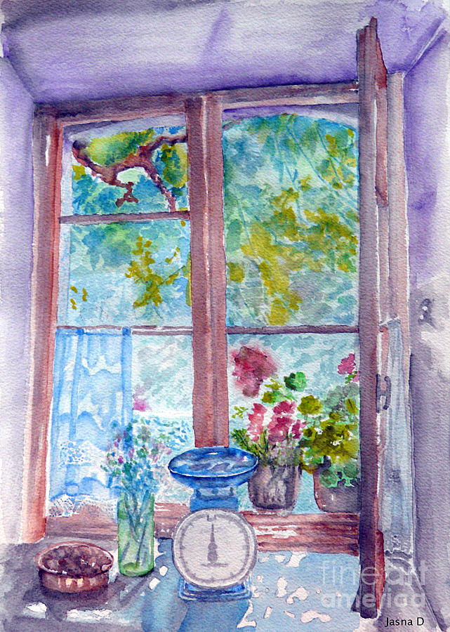Window Painting by Jasna Dragun
