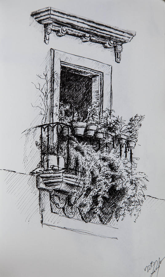 Window - sketchbook Drawing by Lindsey Weimer