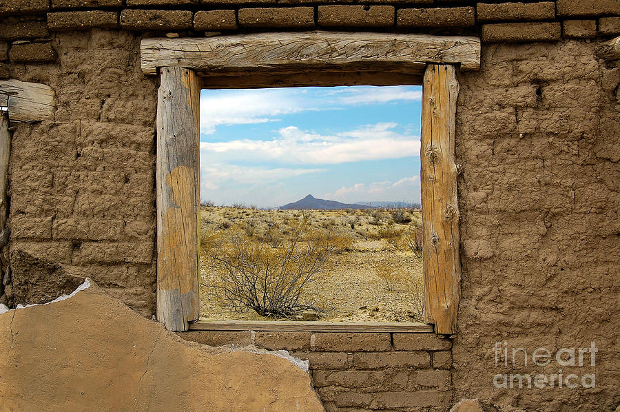 Window onto Big Bend Desert Southwest Landscape Photograph by Shawn OBrien