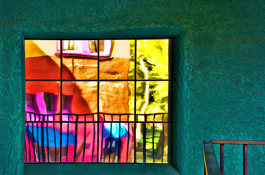 Window painting Photograph by Maria Coulson