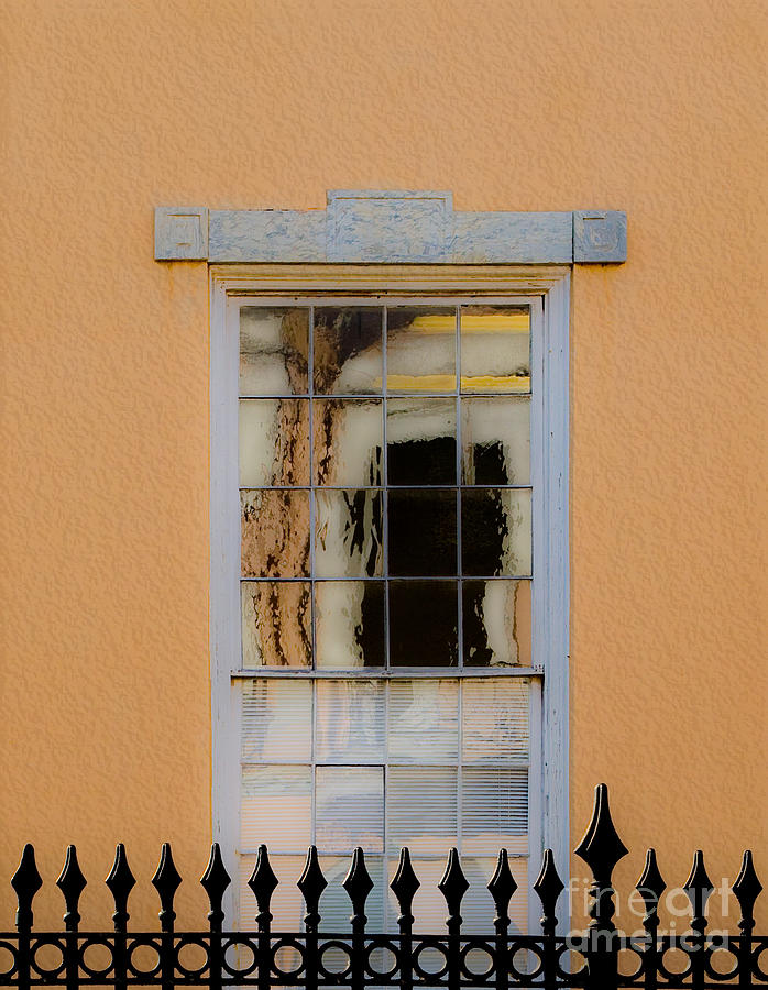 Architecture Photograph - Window Reflecting Upon Window by Frances Ann Hattier