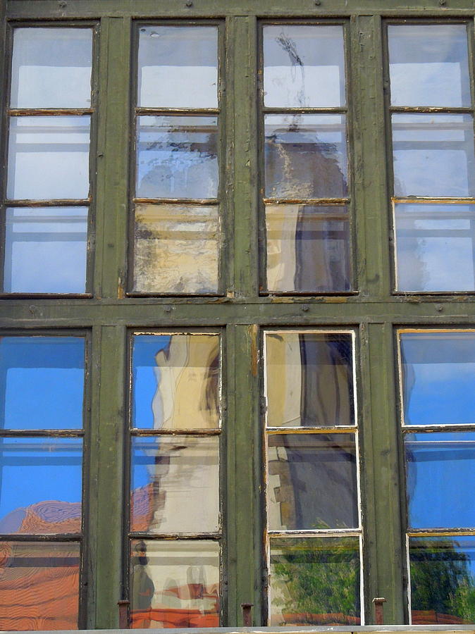 Window Reflection Szentendre Photograph by Caroline Stella