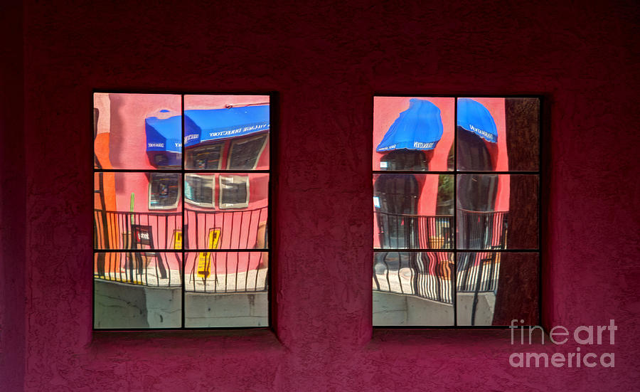 Architecture Photograph - Window Reflections by Vivian Christopher