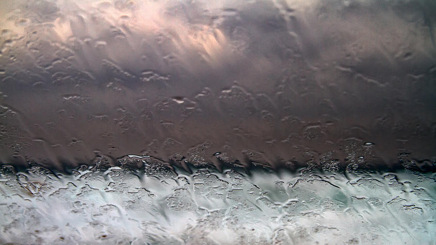 Abstract Photograph - Window Sea Storm by Stelios Kleanthous