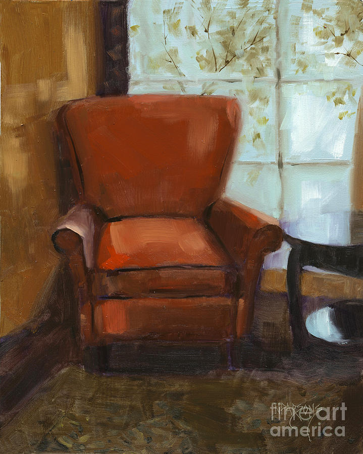 Window Seat Painting by Nancy  Parsons
