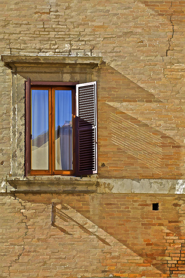 Window Shadow of Tuscany Photograph by David Letts
