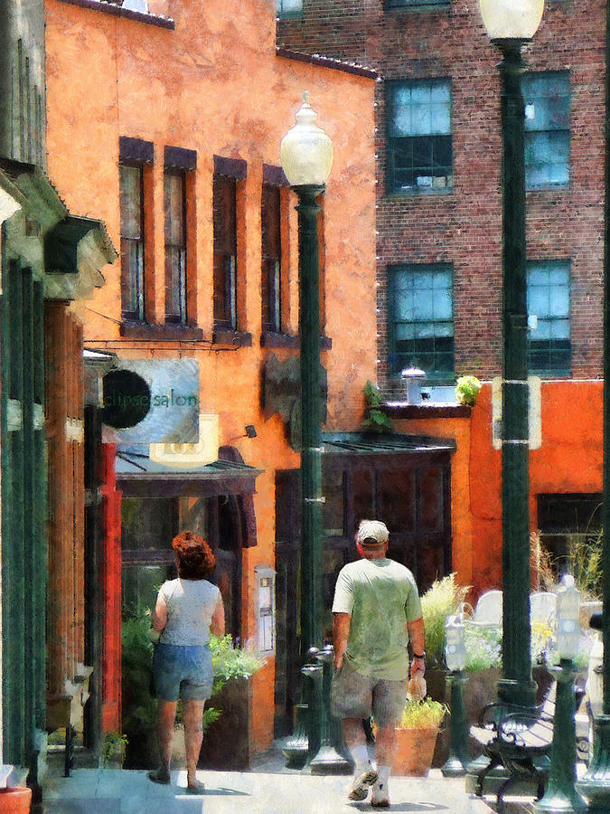 Asheville Photograph - Window Shopping in Downtown Asheville by Susan Savad