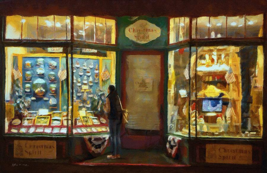 Window Shopping Painting by Jeffrey Kolker