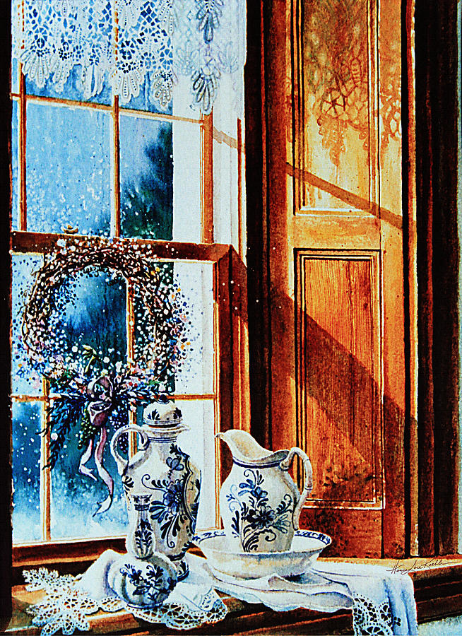 Window Treasures Painting by Hanne Lore Koehler
