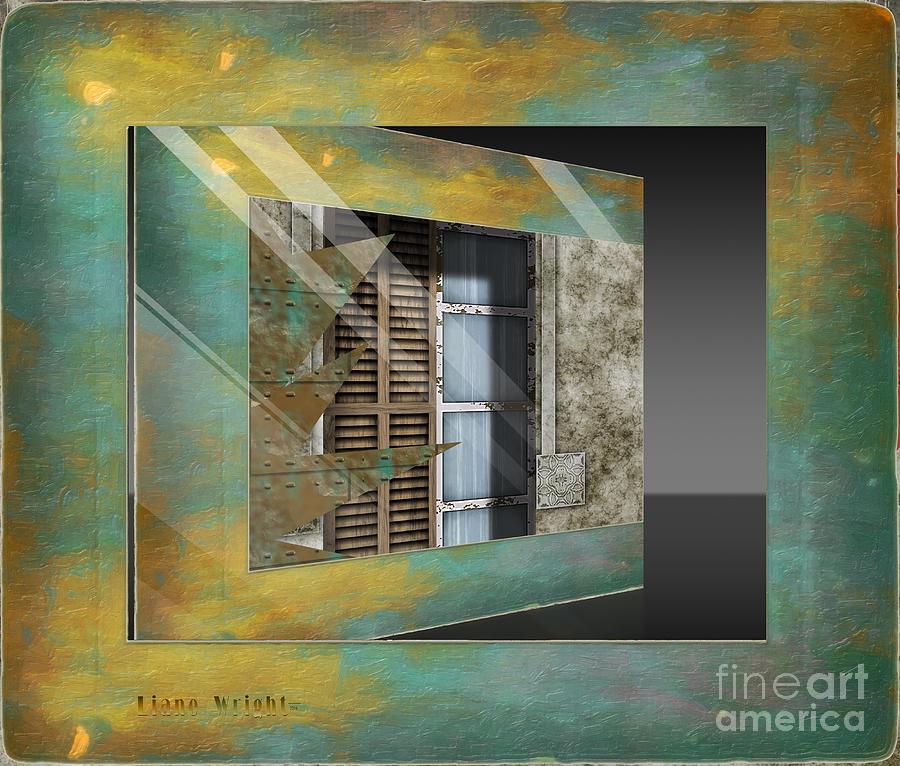 Architecture Digital Art - Window Treatment by Liane Wright