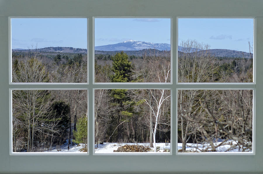 Window View of Monadnock Photograph by Donna Doherty