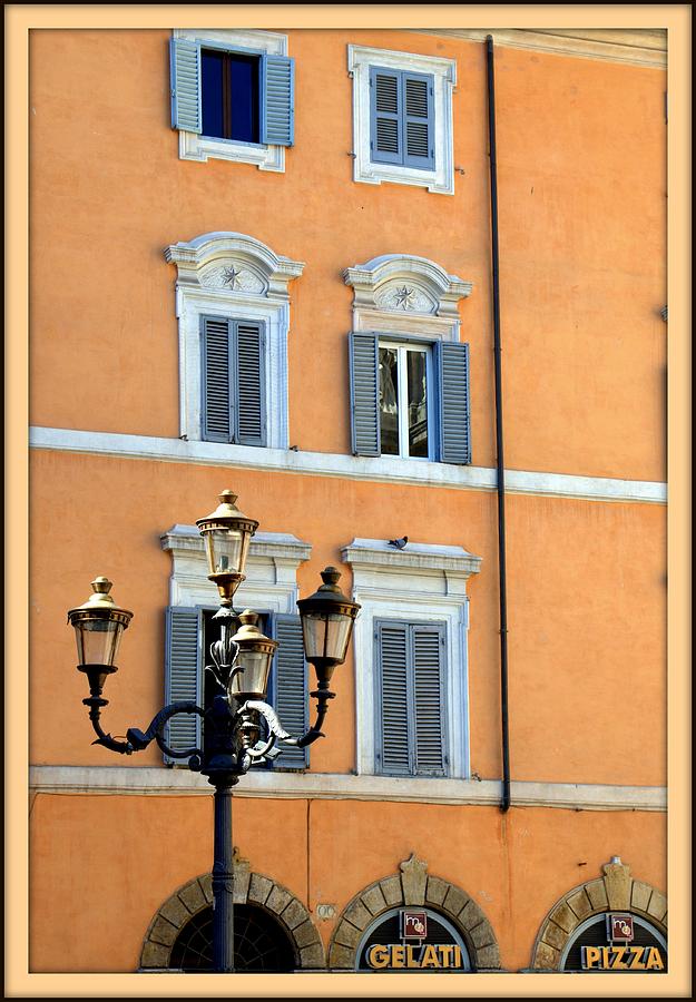 Window View Rome Photograph by Caroline Stella