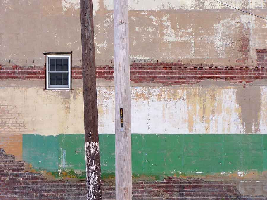 Window Wall Poles Photograph by Lynn Hansen