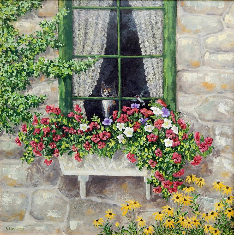 Window Warrior Painting by Anna Lowther - Fine Art America