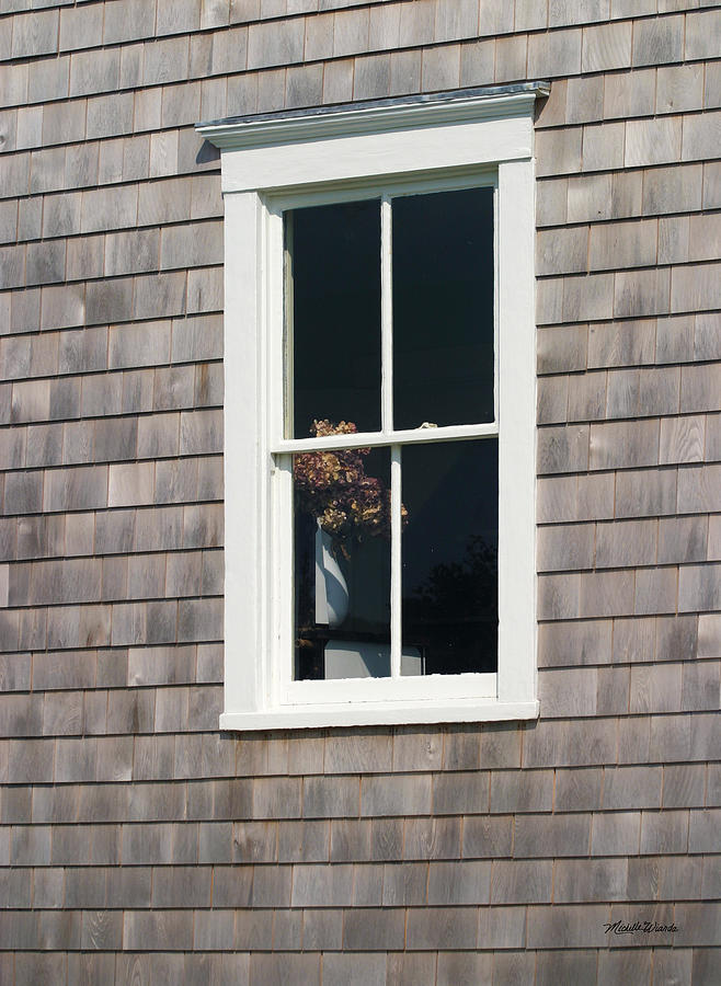 Window with Hydrangea on The Vineyard Photograph by Michelle Constantine