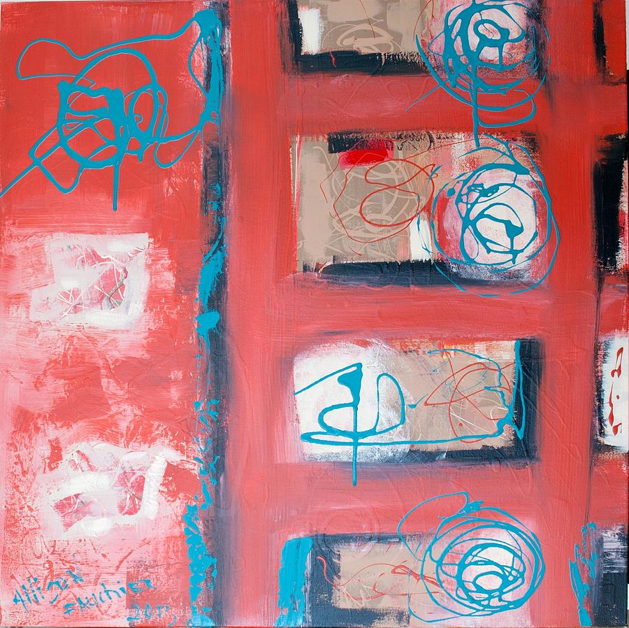 Abstract Painting - Windows by Allison  Fauchier