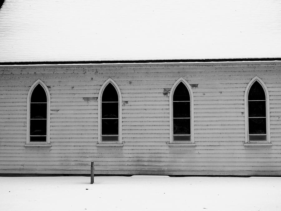 Windows at Mohawk Chapel Photograph by Corinne Elizabeth Cowherd