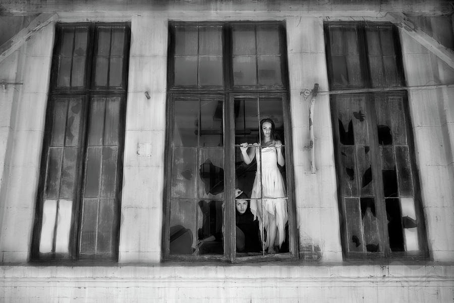 Black And White Photograph - Windows by Livia Corcoveanu