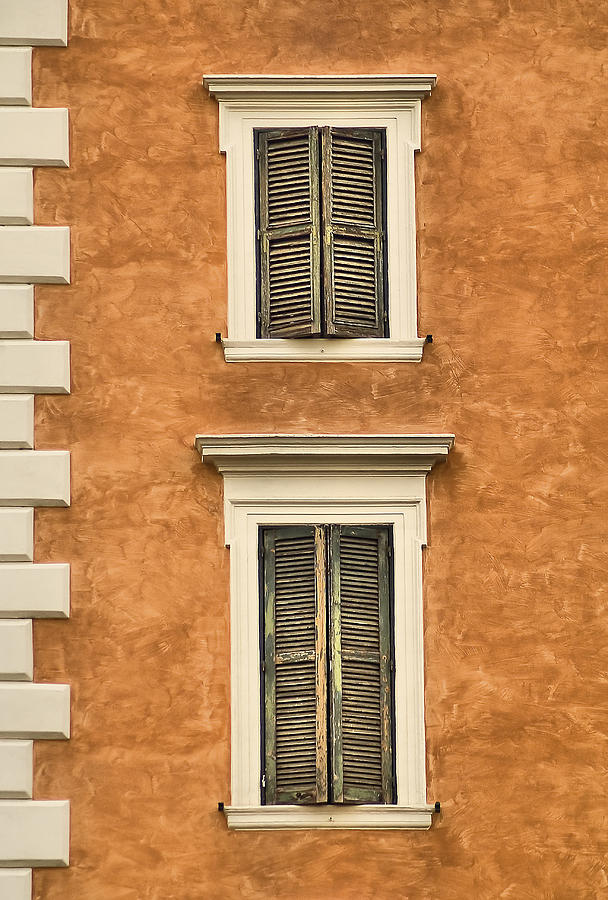 Windows of Rome Photograph by David Letts