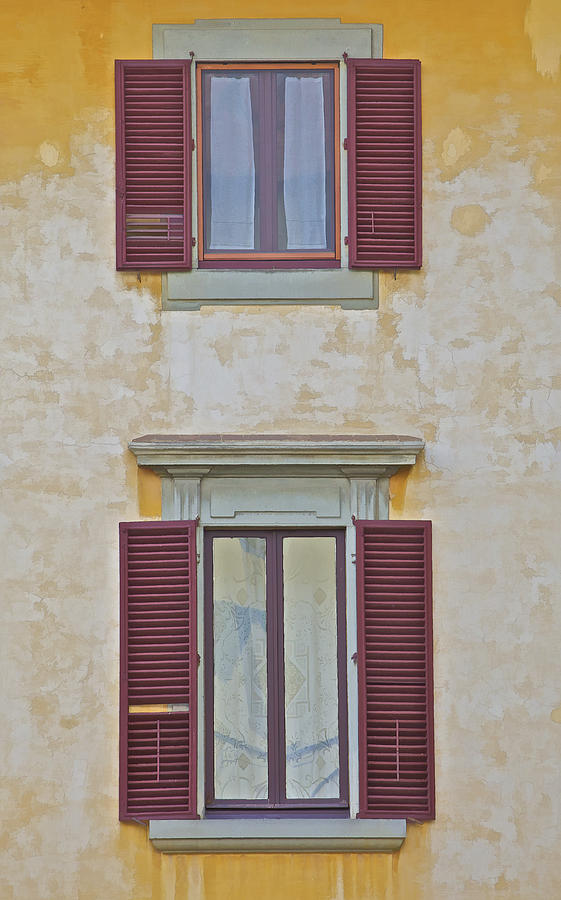 Windows of Tuscany Photograph by David Letts