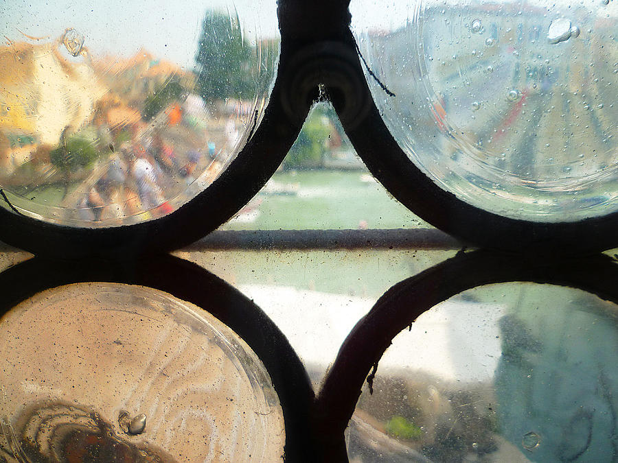 Flower Photograph - Windows Of Venice View From Art Academy by Irina Sztukowski