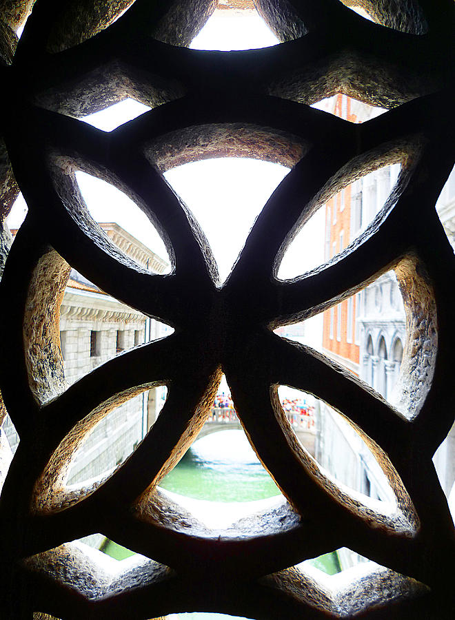Flower Photograph - Windows Of Venice View From Palazzo Ducale by Irina Sztukowski