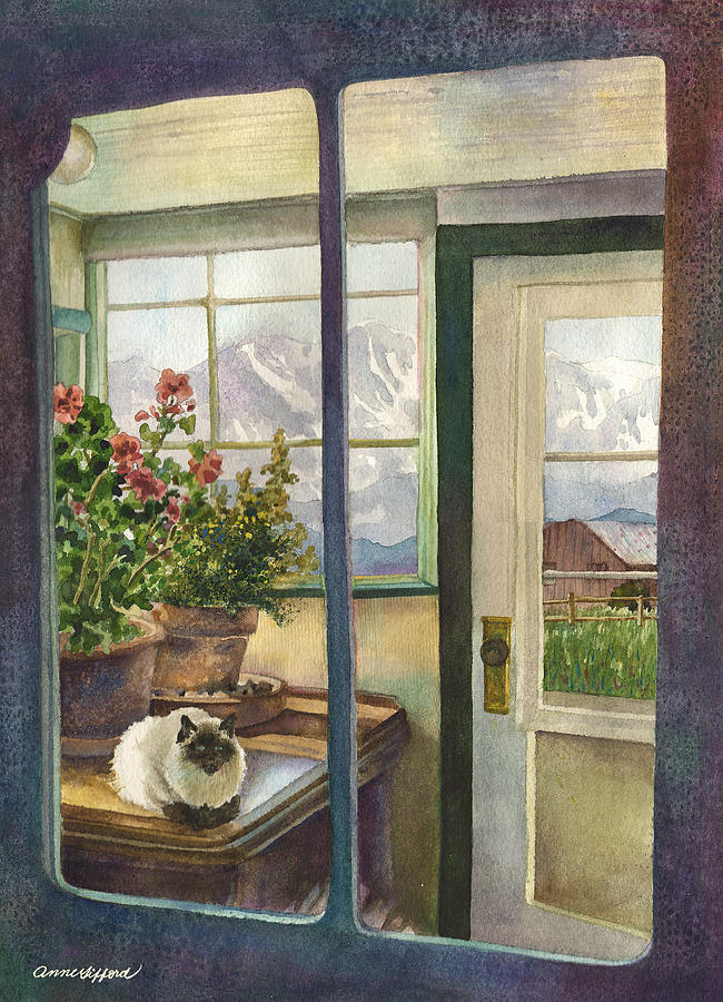 Salida Painting - Windows to the World by Anne Gifford