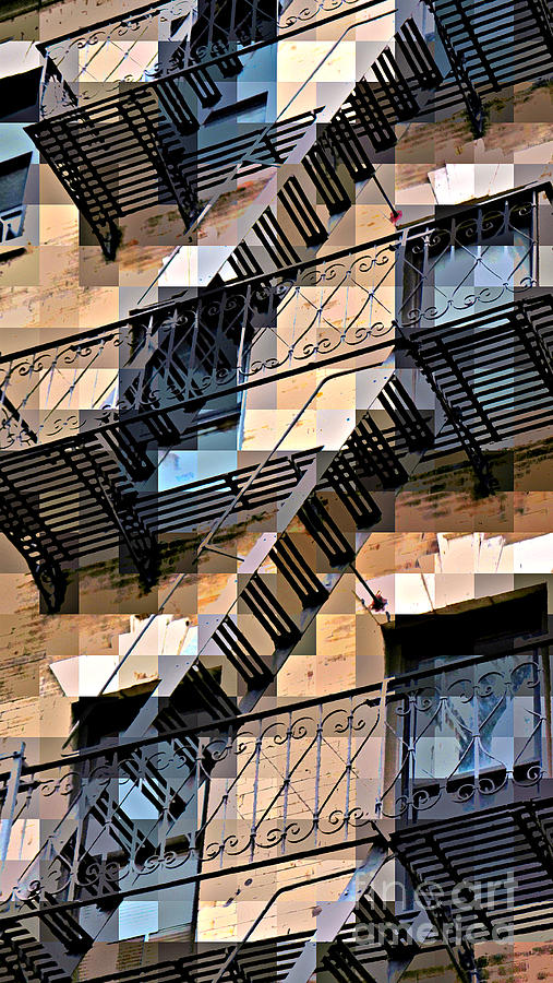 Architecture Of New York City Photograph - WindowScape 3 - Old Buildings of New York City by Miriam Danar