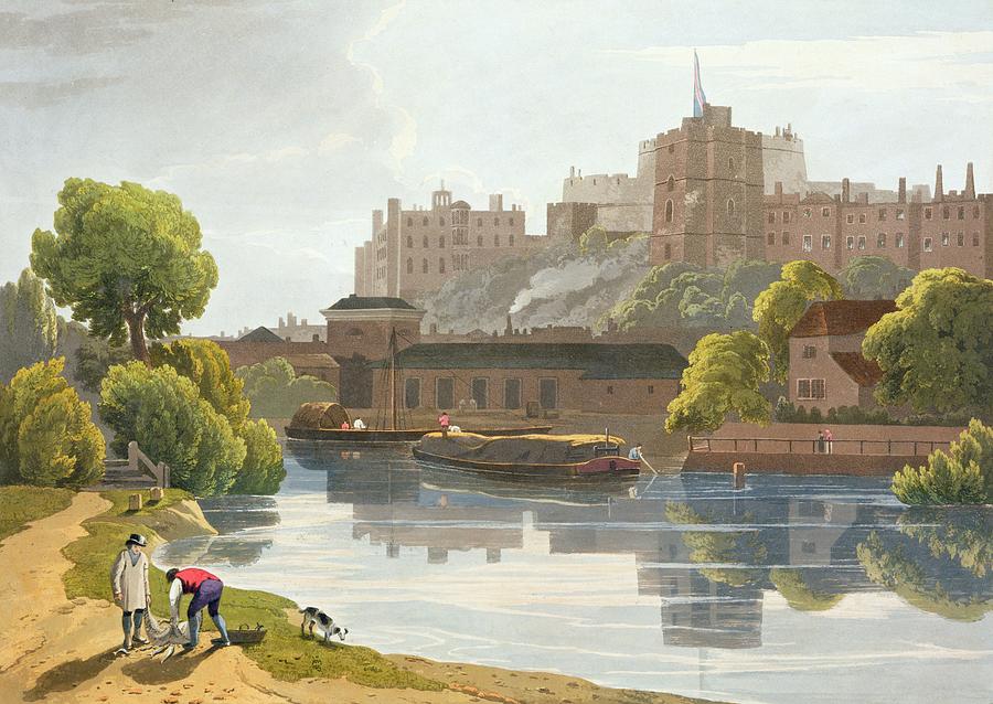 Windsor Castle From A Compilation Drawing By William Daniell Fine