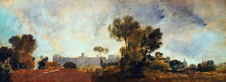 Joseph Mallord William Turner Painting - Windsor Castle from Salt Hill  by Celestial Images