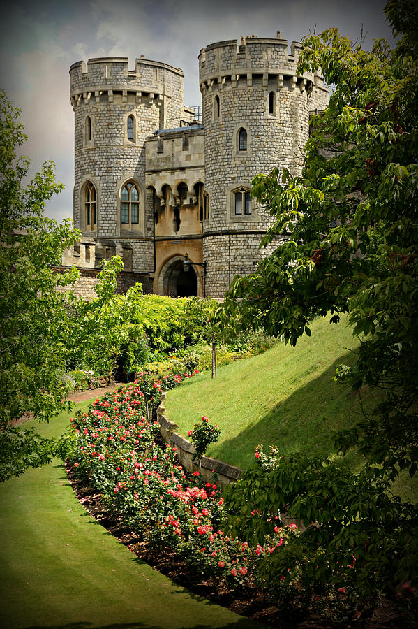 Castle Photograph - Windsor Castle Gardens by Stephen Stookey