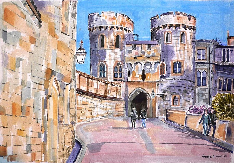 Castle Painting - Windsor castle by Geeta Yerra