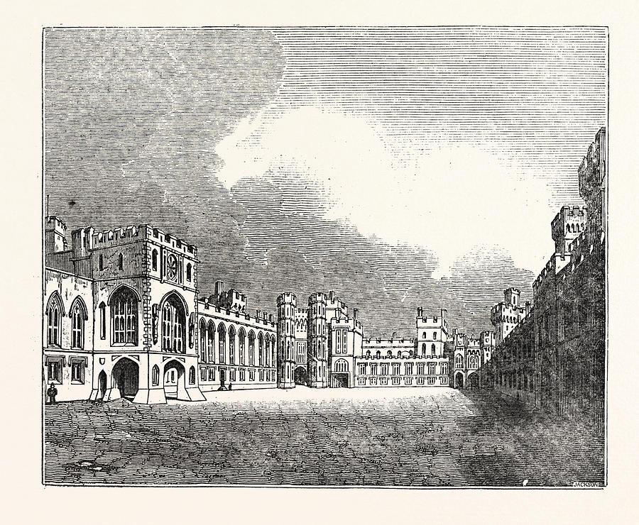 Windsor Castle Great Quadrangle Drawing by English School Fine Art