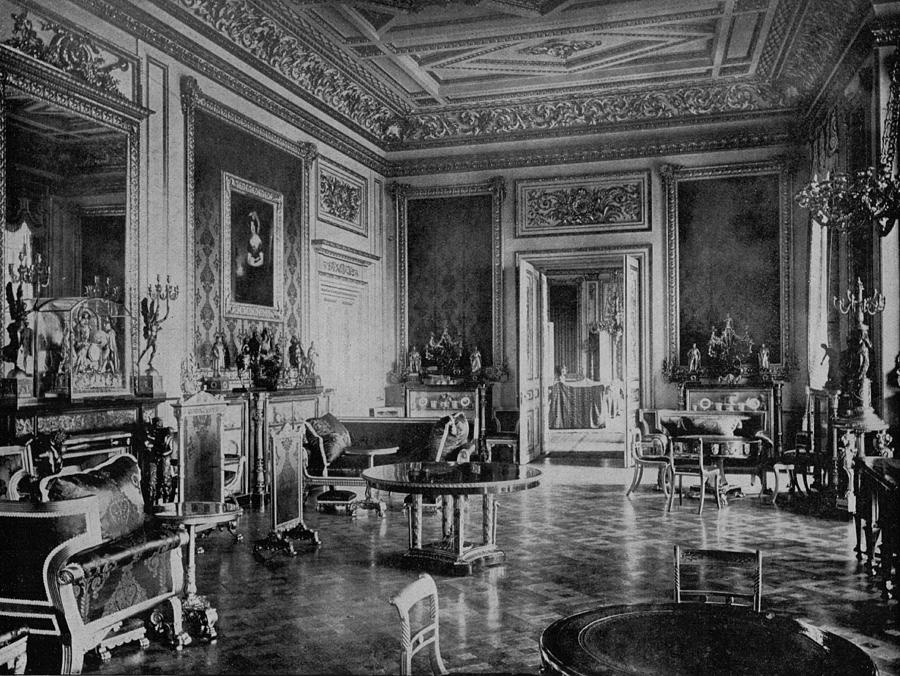 Windsor Castle S Green Drawing Room England 1890 Photo