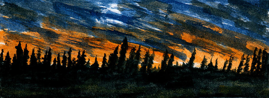 Windstorm at Dusk Painting by R Kyllo
