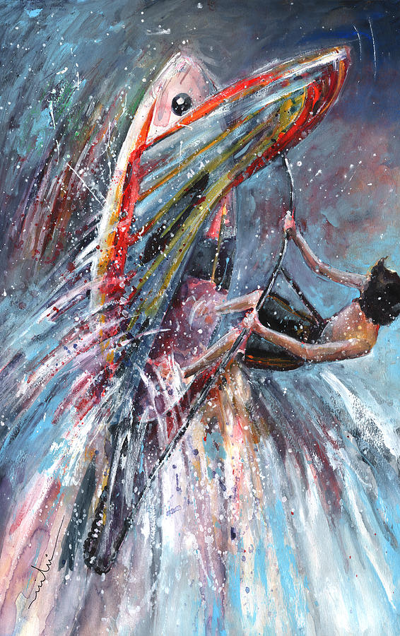 Sports Painting - Windsurf 03 by Miki De Goodaboom
