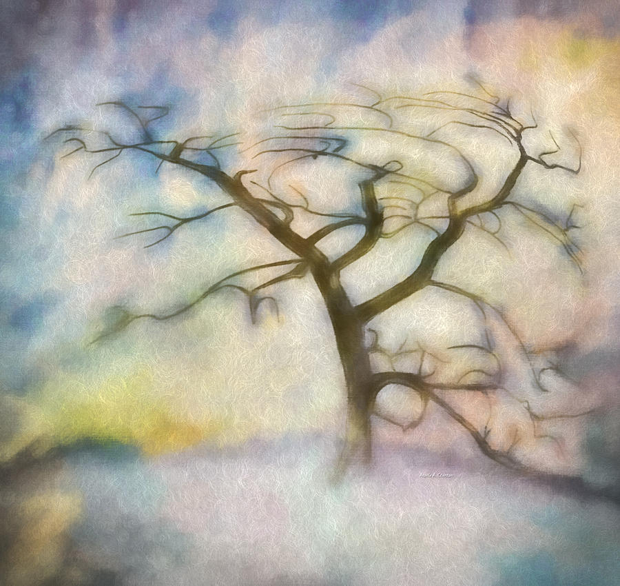Winter Painting - Windswept  by Angela Stanton
